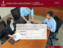 Tablet Screenshot of jjkellerclientcenter.com